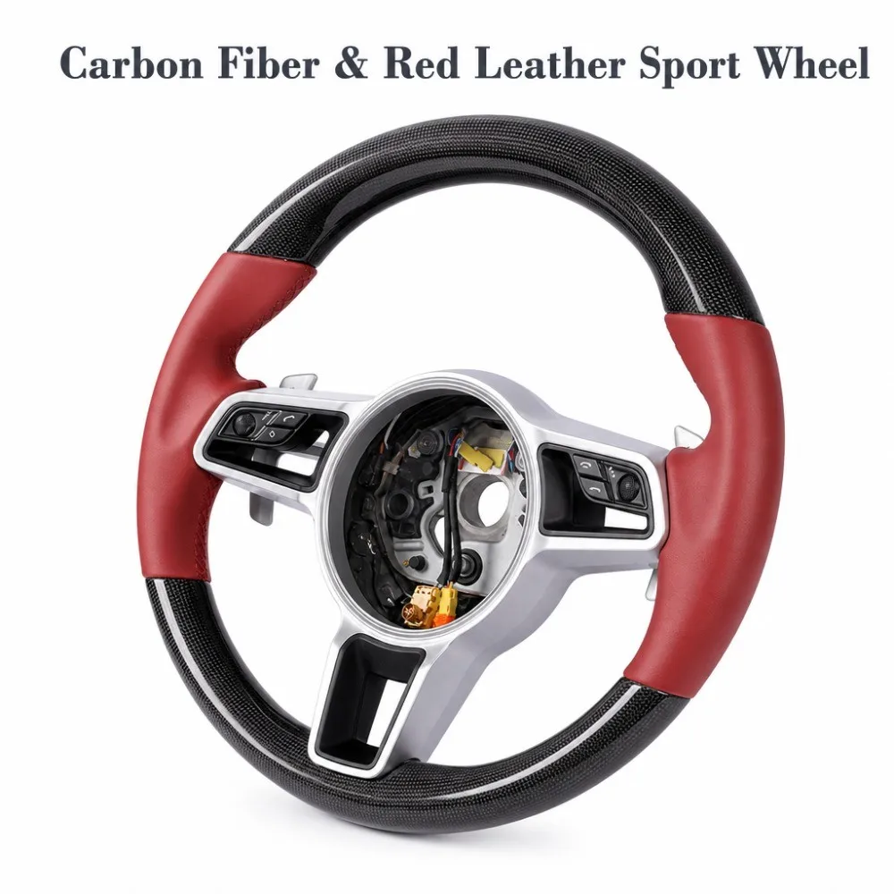 Carbon Fiber Steering Wheel For Porsche 911 GT2 GT3 RS 997.2 991 718 Boxster Cayman S GTS GT4 987.2 981 982.1 Panamera 970 971