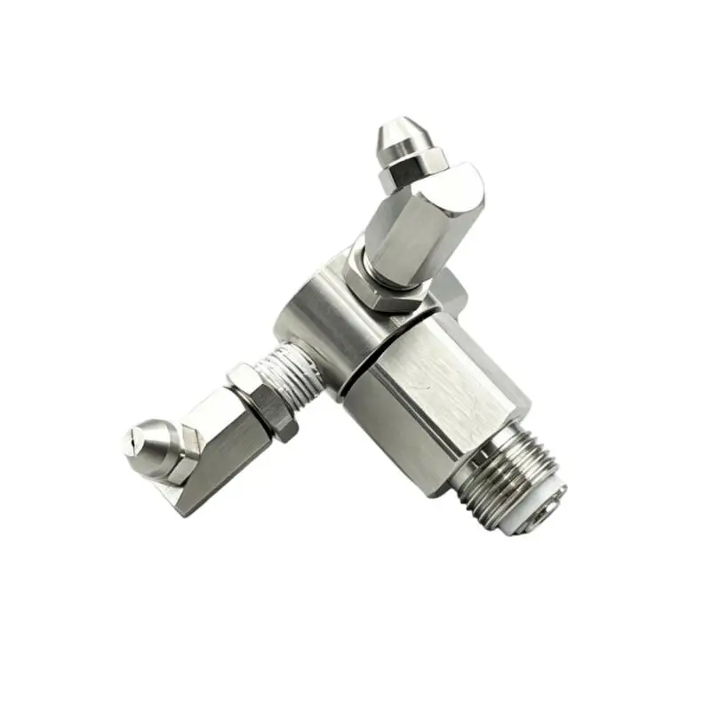1/2 3/4 BSPT Thread Cone/Flat Fan Spray Injection 360 Degree Rotating Cleaning Nozzle High-Pressure Cleaning and Rinsing Nozzle