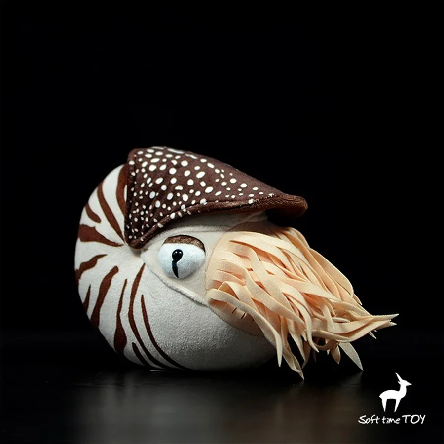 Nautilus High Fidelity Anime Cute Snail Plushie Conch Plush Toys Lifelike Animals Simulation Stuffed Doll Kawai Toy Gifts Kids