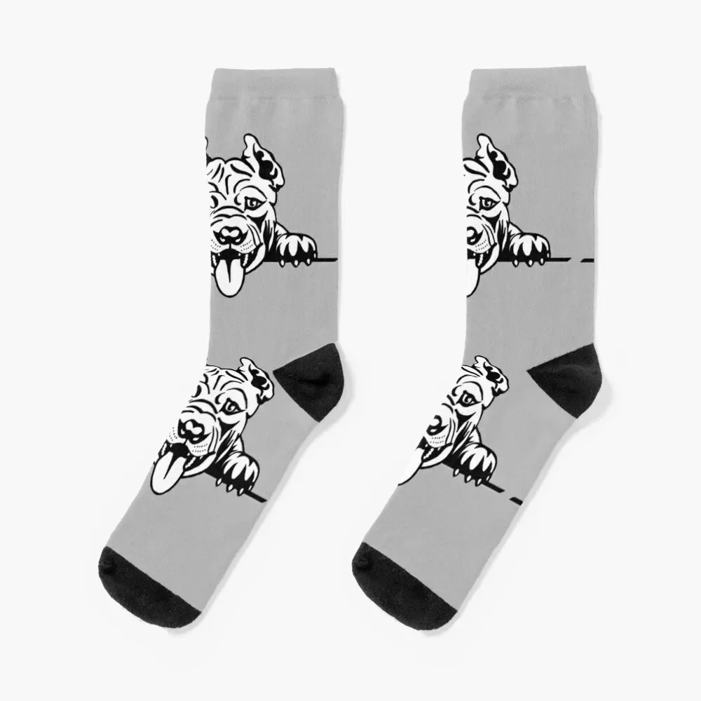 

Pitbull Dog Socks funny gifts christmas gifts Rugby winter gifts Men Socks Luxury Brand Women's