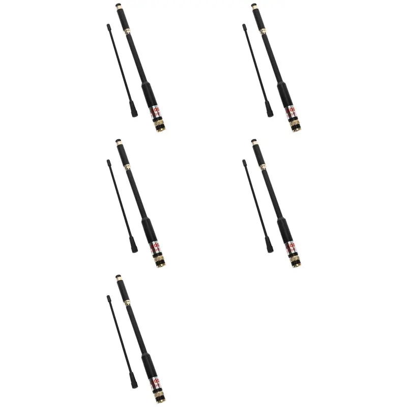 A99E-5X AL800 UHF VHF Telescopic BNC Antenna High Quality For Kenwood Portable Two Way Radio TK-208 TK-308 For Icom IC-V85