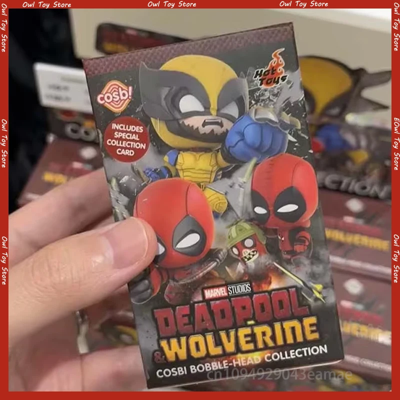 

Marvel Deadpool & Wolverine Cosbi Blind Box Original Hot Toys Mini Figure Comics Collectible Figurine Movie Chibi Toys Gifts