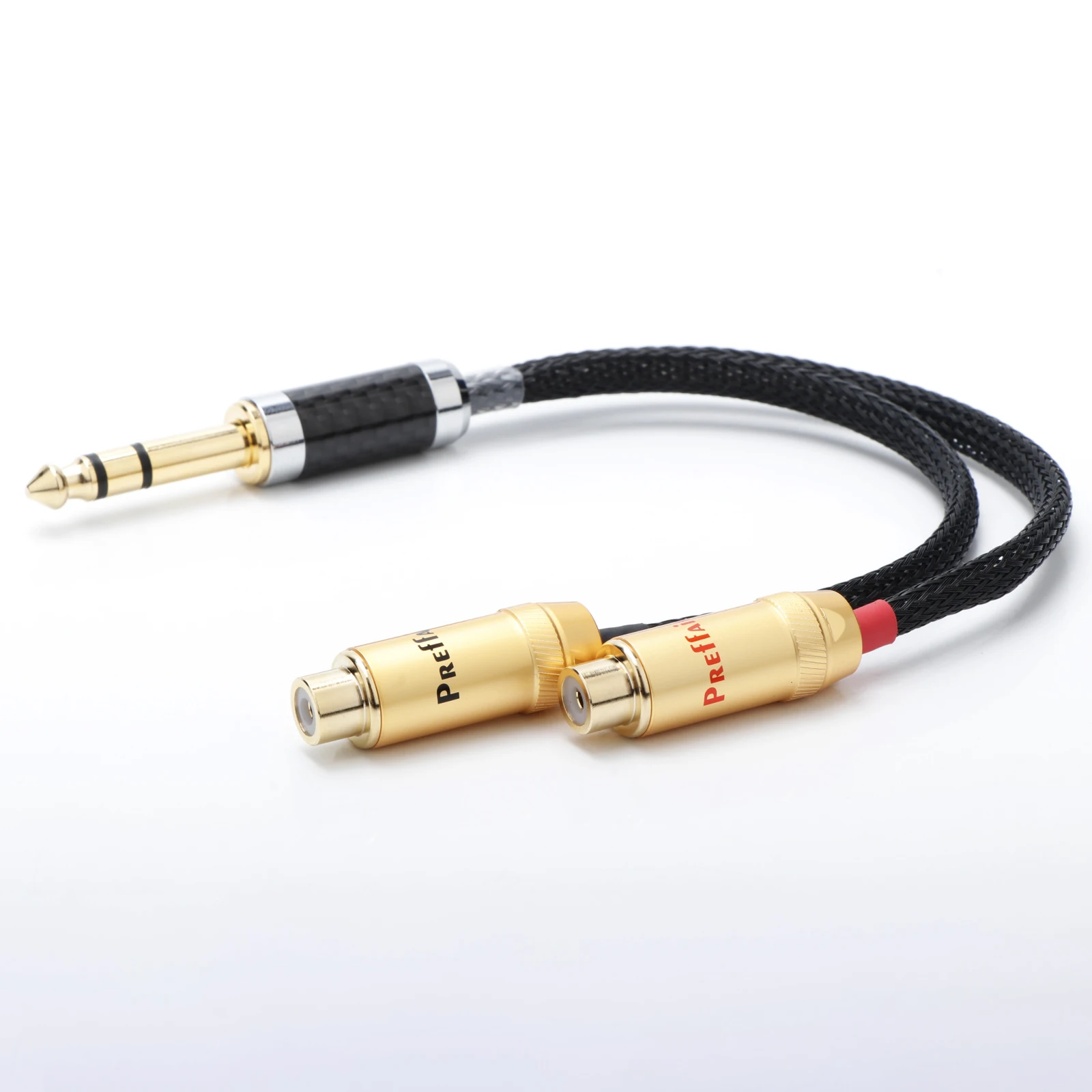

RCA Audio Cable Jack 6.35 to 2 RCA Cable 6.35mm Jack to 2RCA Female Splitter Aux Cable for TV PC Amplifiers DVD Speaker Wire