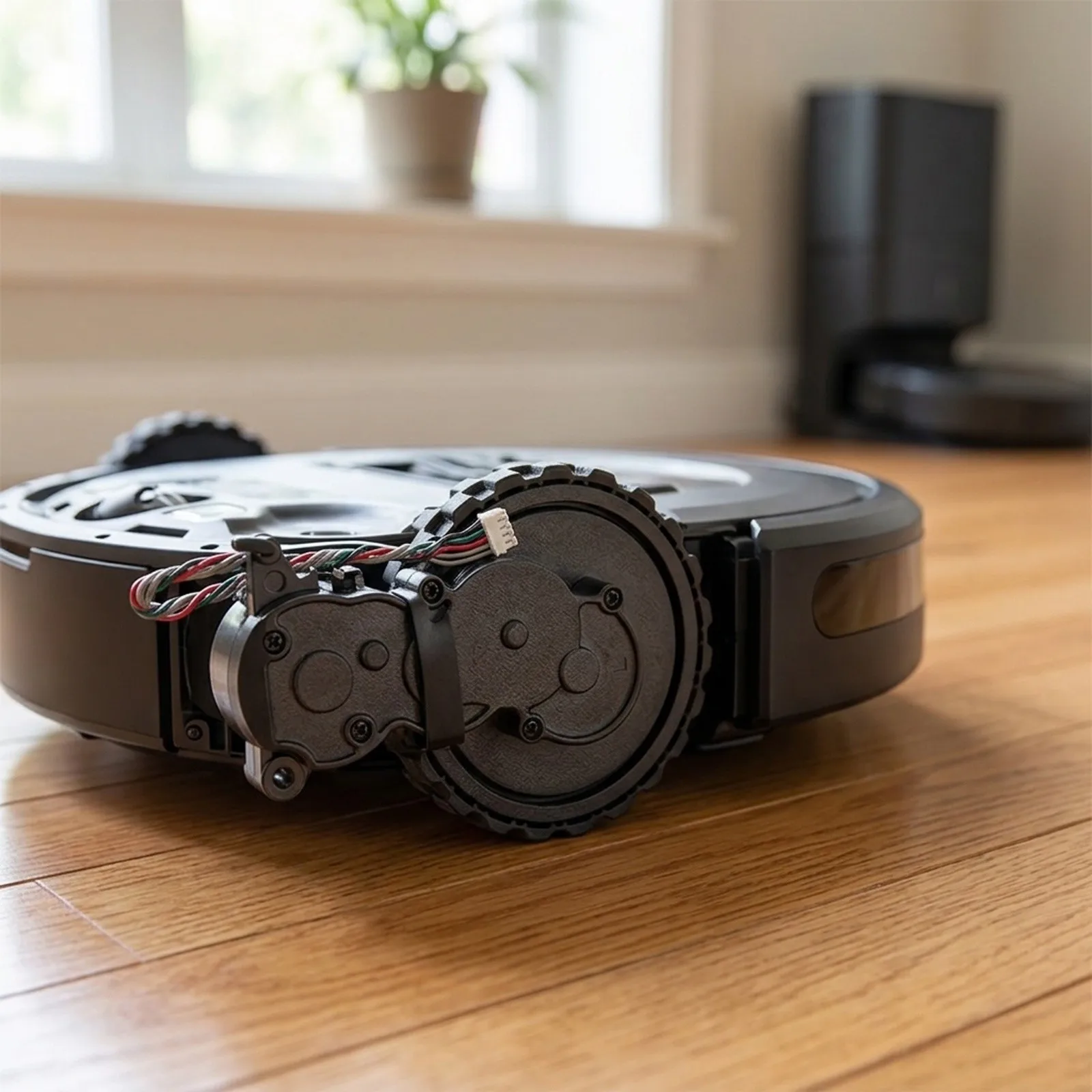 Robot Vacuum Maintenance Robot Vacuum Wheel Robot Vacuum Replacement Wheel Self-Emptying Wheel Left Right Wheel Design