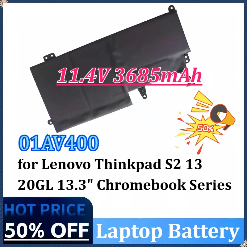 

01AV400 11,4 В 3685 мАч аккумулятор для ноутбука Lenovo Thinkpad S2 13 20GL 13,3 "серия Chromebook 01AV401 SB10K97593 01AV437 01AV436