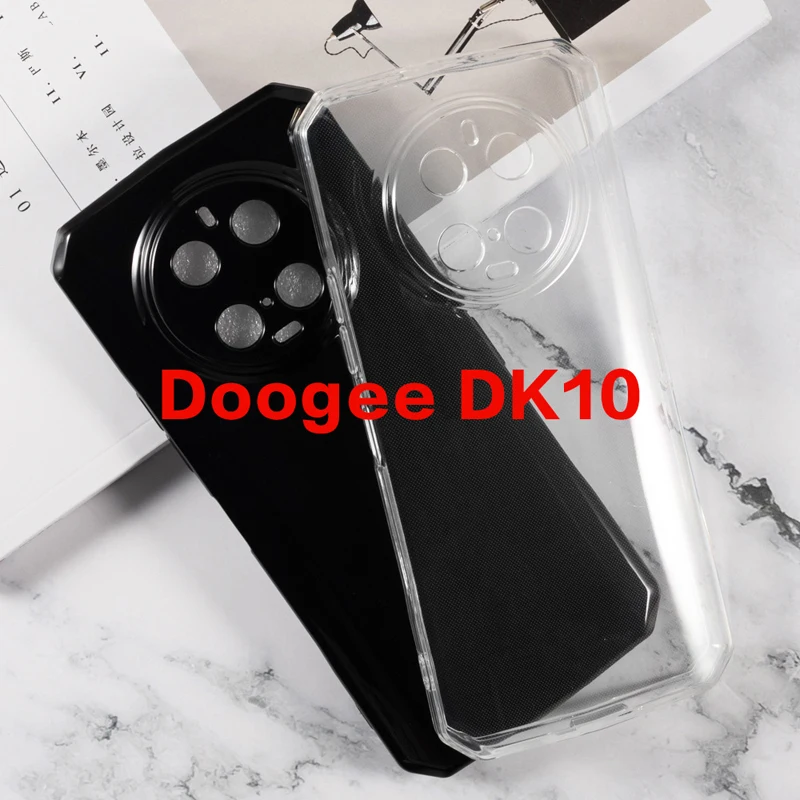 Clear Silicon Case For Doogee DK10 Case Soft TPU Transparent Phone Cover for Etui DoogeeDK10 DOOGEE DK 10 DOOGEEDK10 Funda 6.67\