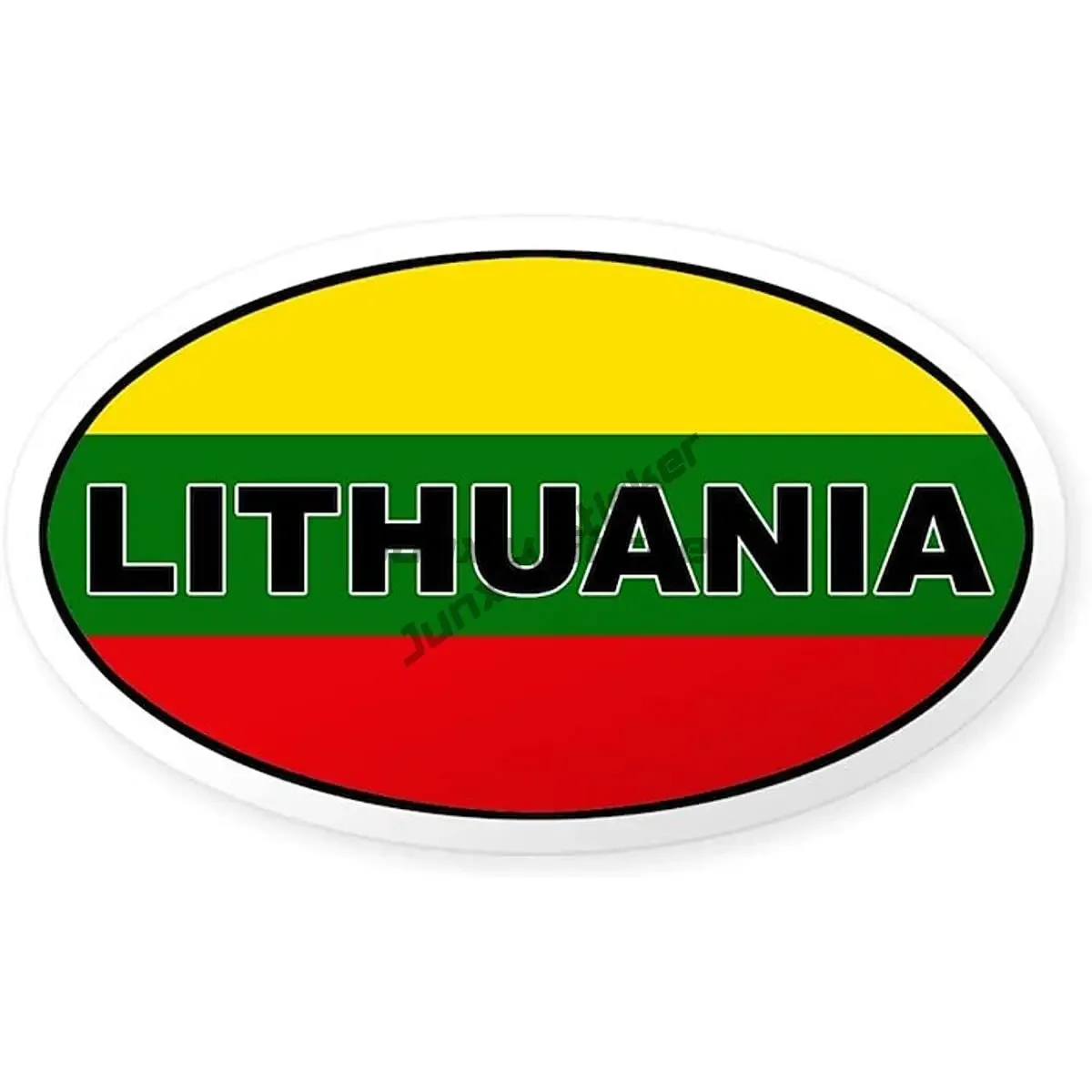 LT Lithuania Flag Map Badge PVC Sticker for Covered Scratch Decorate Car Motorcycle Helmet Camper Wall Table Decal Accessories