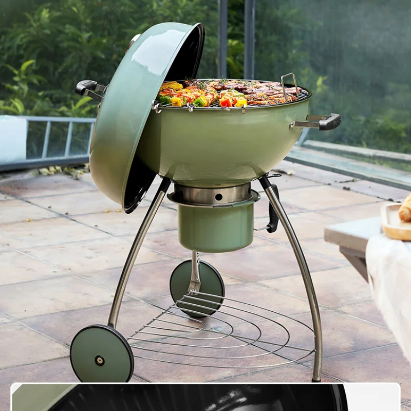 

Burning guest courtyard barbecue oven household American charcoal barbecue