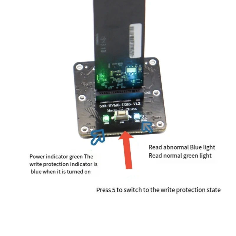 

1 PCS M.2 Nvme SATA SSD Enclosure Adapter Card ABS 2TB JMS583 USB Gen2 10Gbps HDD Enclosure Expansion Adapter Card