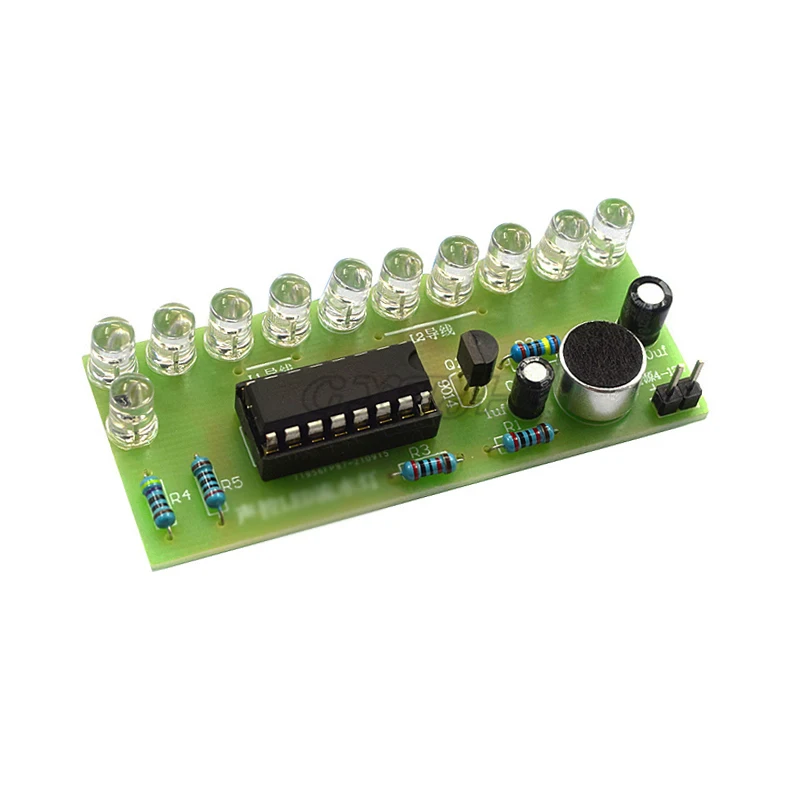 Voice Activated LED Water Lamp Kit CD4017 Lamp Control Fun Electronic Production Diy Spectrum