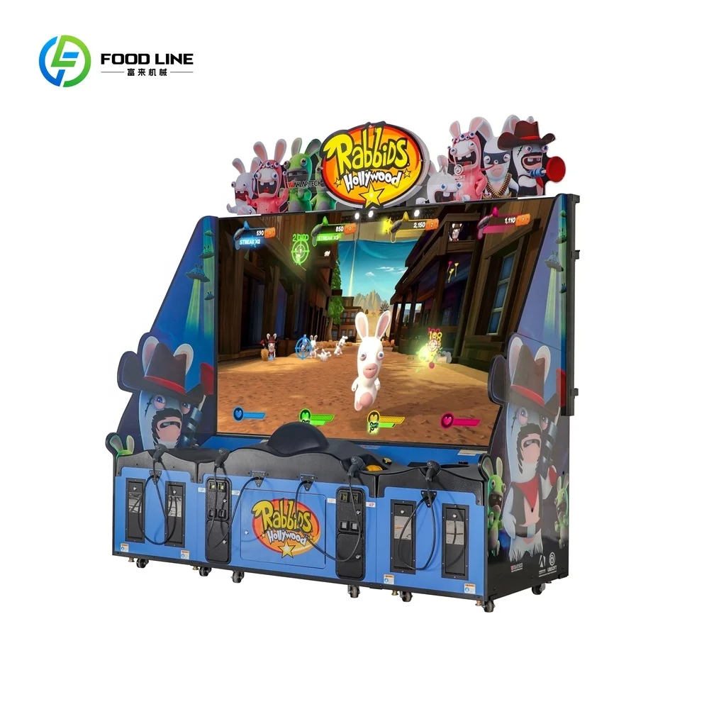 Indoor Coin Machine Shooting Arcade Game World Famous IP Rabbit Shooting Game Machine for 3 Players