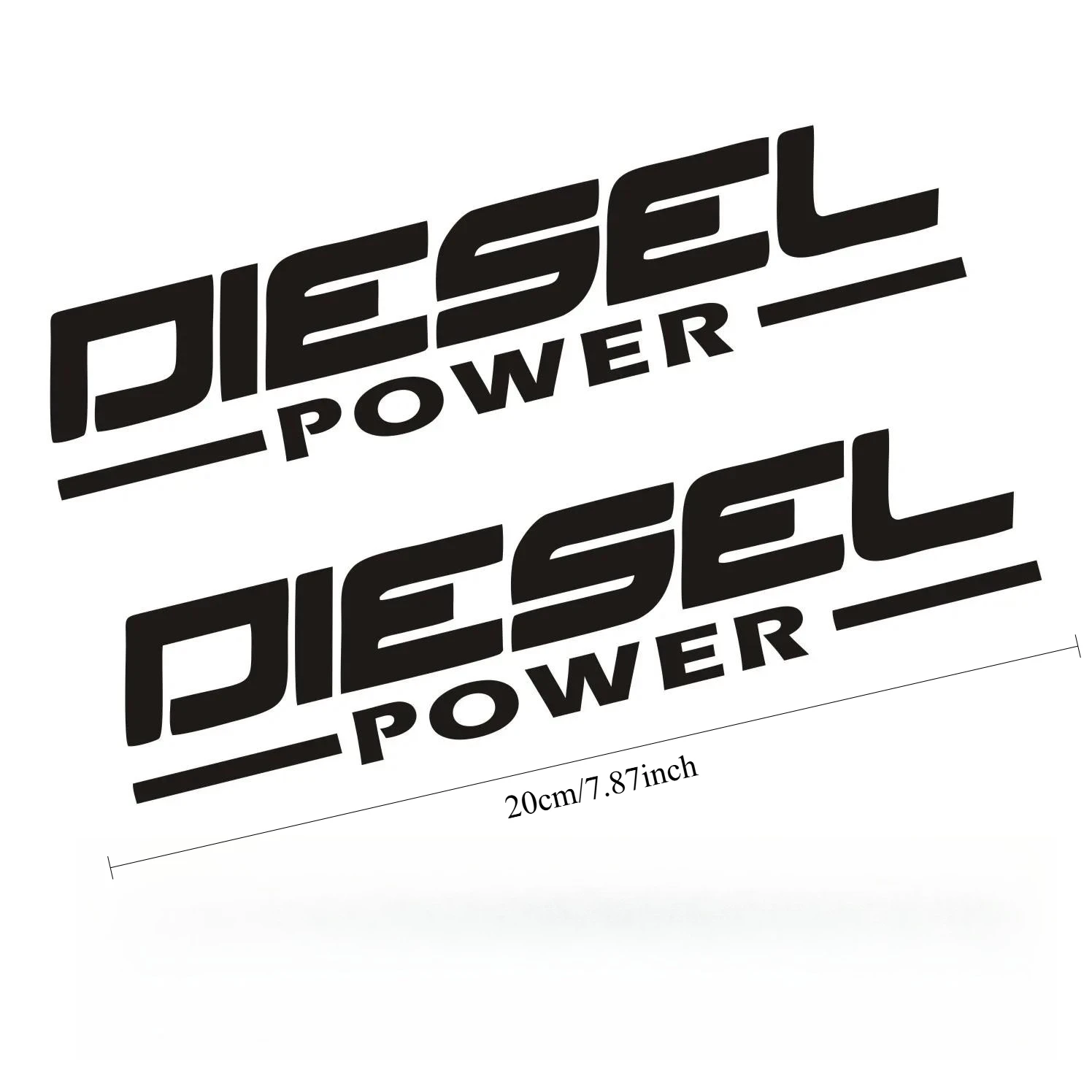 2Pcs/Set DIESEL POWER Car Sticker JDM Style Waterproof Vinyl Decal for Body Mirror Motorcycle Scratch Cover Decor