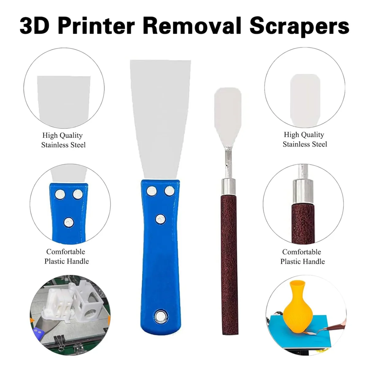 

23Pcs 3D Printer Tool Kit,3D Printer Accessories Removal Tools Includes Nozzle Cleaning Kit,Putty Knife Scrapers Brushes