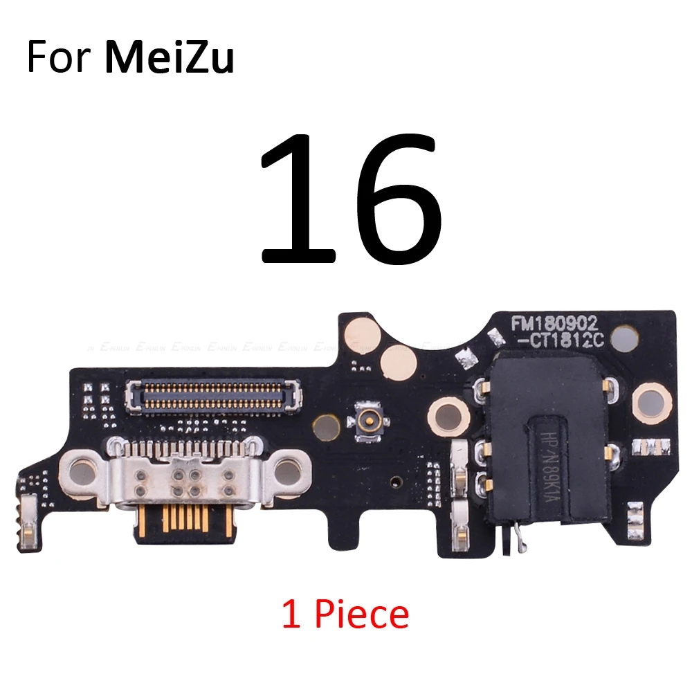 USB Charging Charger Dock Port Board With Microphone Mic Flex Cable For Meizu 16 15 Plus M8 Lite X8