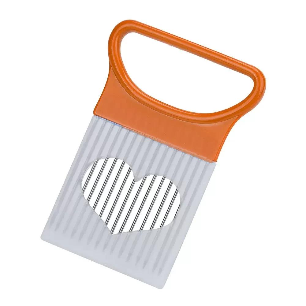 Sluit uien moeiteloos met deze 1-delige kleurrijke uiensnijder Keuken roestvrijstalen aardappelchip uihouder
