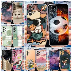 For Samsung Galaxy A13 4G Case Cute Astronaut Cartoon Cover Soft TPU Phone Case For Samsung A13 A33 A53 A73 5G Back Cover Bumper
