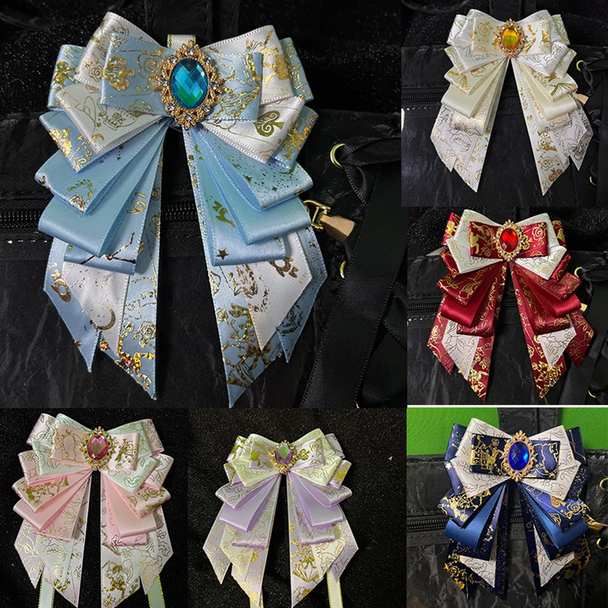 

Lolita Women's Collar Flower Fashion Personality Suit Uniform Shirt Tie Anime Concert Hand Light Stick Accessories Fashion Gifts