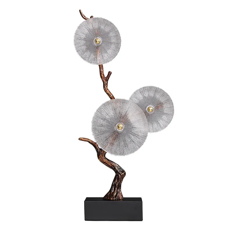 High-end light luxury creative cash tree fortune tree ornament living room entrance TV cabinet desktop high-length home