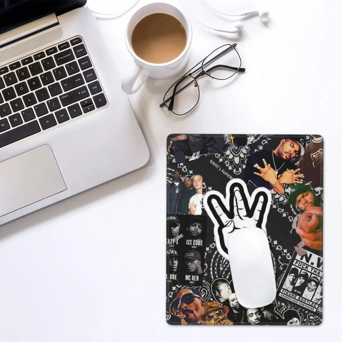 Rapper Tupac 2PAC Hip Hop Mouse Pad Gamer PC Laptop Mats Keyboard Computer Gaming Office Accessories Desk Mat