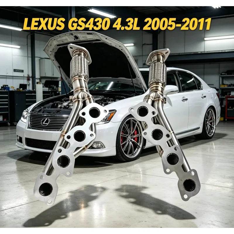 High Flow Equal Length Exhaust Manifold Header Aftermarket Racing Exhaust Pipe for LEXUS GS430 4.3L 2005-2011 Tuning Parts