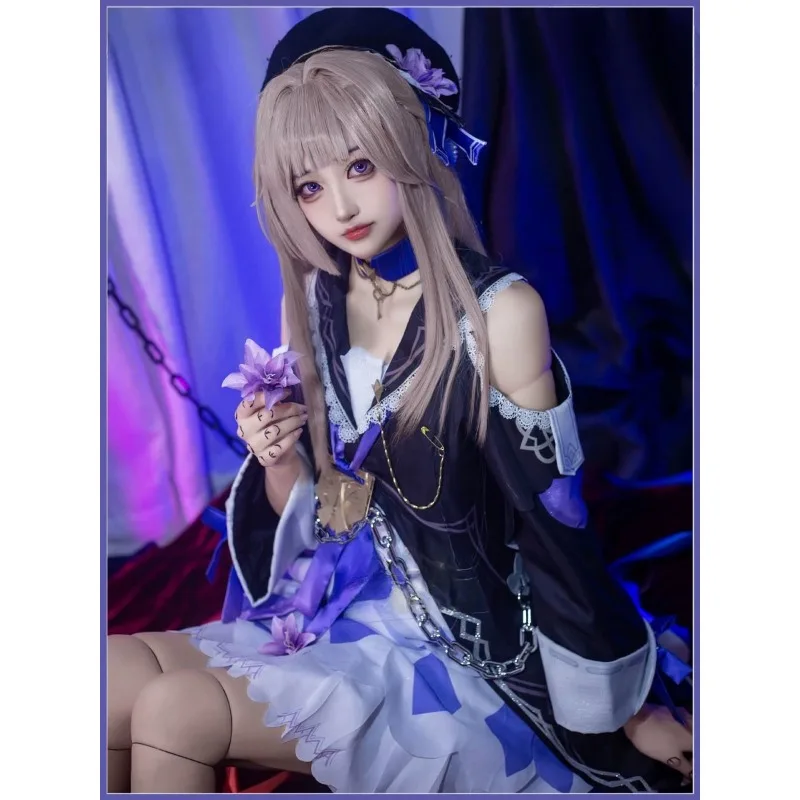 

Game Honkai Star Rail Cosplay Herta Costume Women Cos Outfits Dress Halloween Role Play Carnival Party Suit Wig Full Set