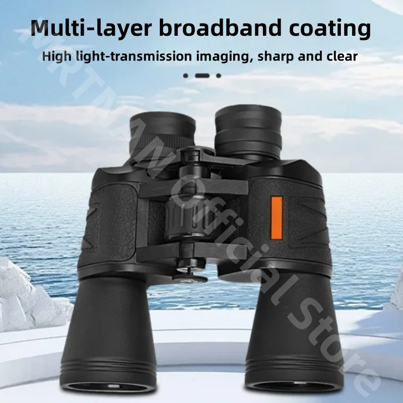 

Мощный телескоп 20X50, профессиональный бинокль с низким ранним зрением, дальнее расстояние, водонепроницаемое военное оборудование для охоты и кемпинга