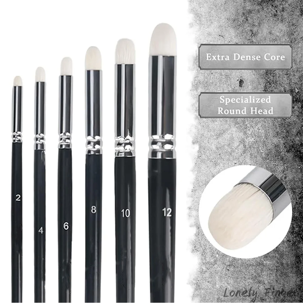 Dry Brush Mini Detail Brushes Mini Brushes for Miniature Artists Brushes for Model Painting for Miniature Painting