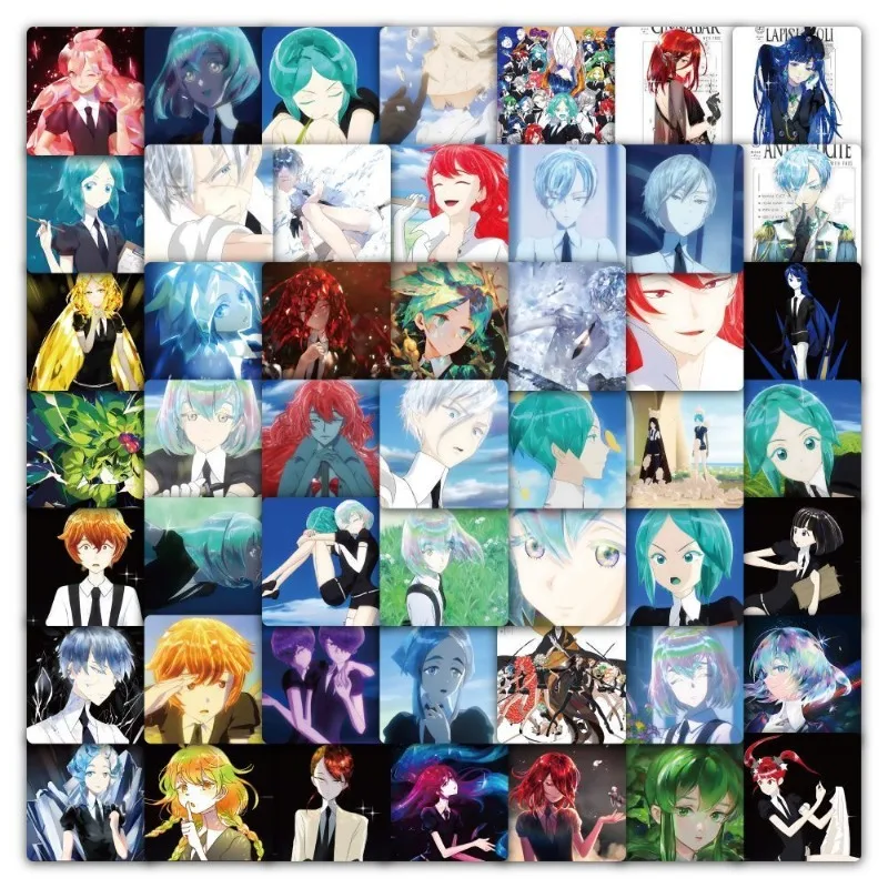 63pcs Cartoon Personality ‌Land of The Lustrous‌ Creative Graffiti Decorative Stickers