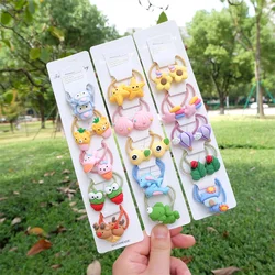 On Sales Children Cartoon Hair Rope  Elastic Hair Rubber Bands Accessories Baby Girls Hair Tie Scrunchie Cute Headwear