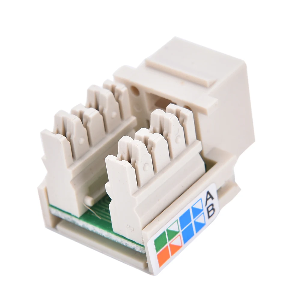 Cat5 RJ45 Punch Down Keystone Jack CAT5 Network Ethernet RJ45 Socket Network Modules