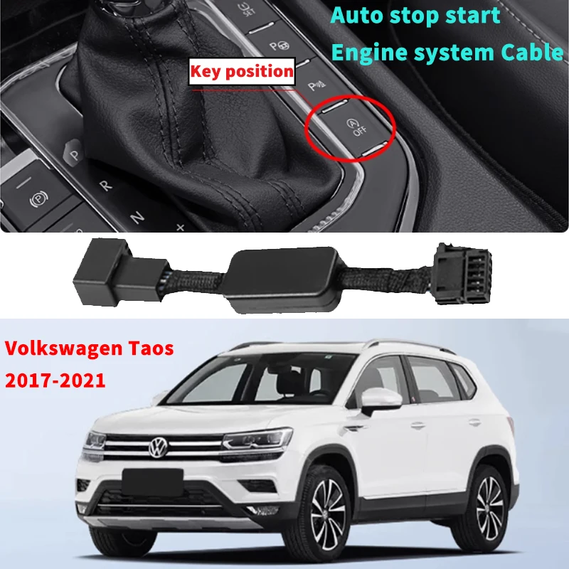 

For VW Volkswagen Taos 2017-2021 Car Automatic Stop Start Engine System Off Device Control Sensor Plug Stop Cancel