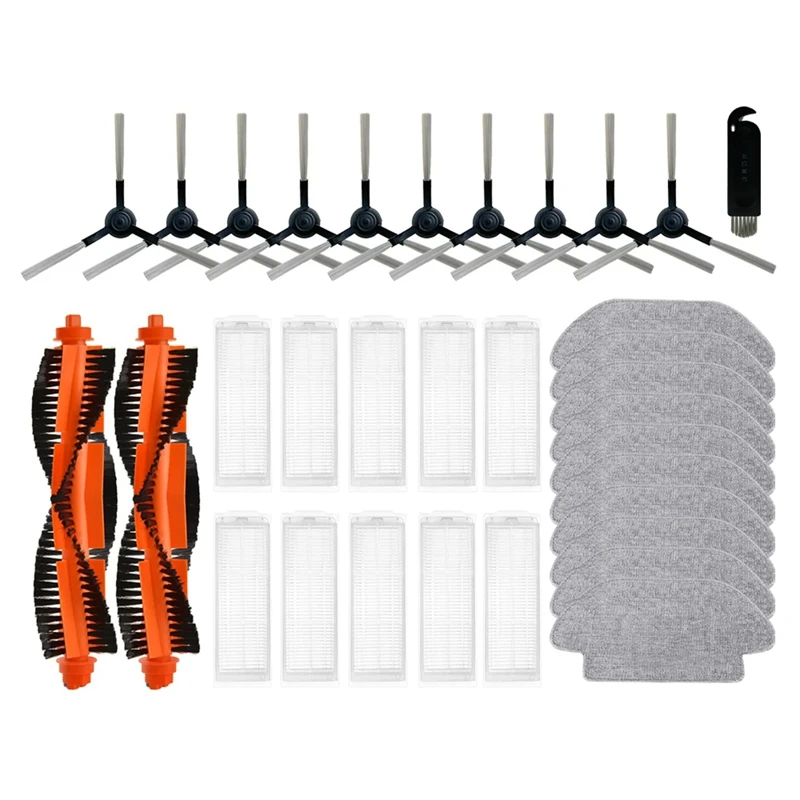 

For Xiaomi S10 S12 T12 B106L Replacement Brushes And Filters, For Mi Robot Vacuum-Mop Pro / Mop P / Mop 2S STYJ02YM Viomi V2 SE