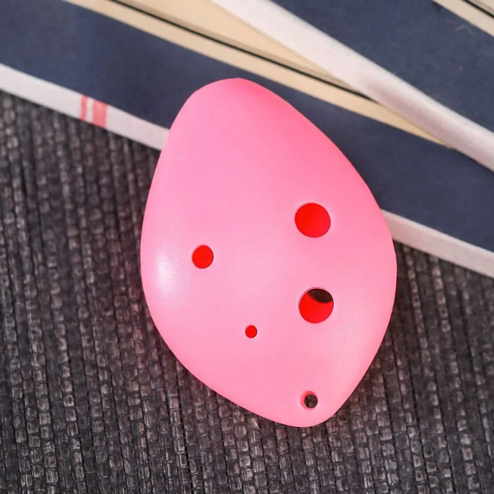 6 Hole Soprano Ocarina Flute In C Key Made From ABS Plastic With Easy Blow Mouthpiece And Compact Carry Design