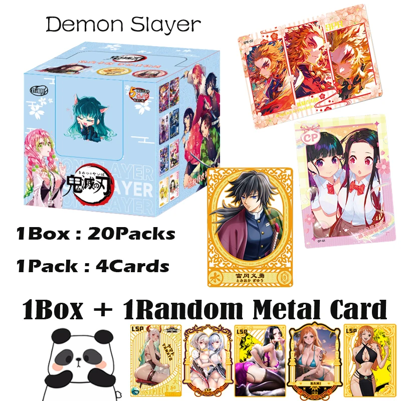 Small river shrimp Newest Demon Slayer Duel Chapter Anime Collection Card Hobby Game CCG Rare Cards Booster Box Toy Gifts