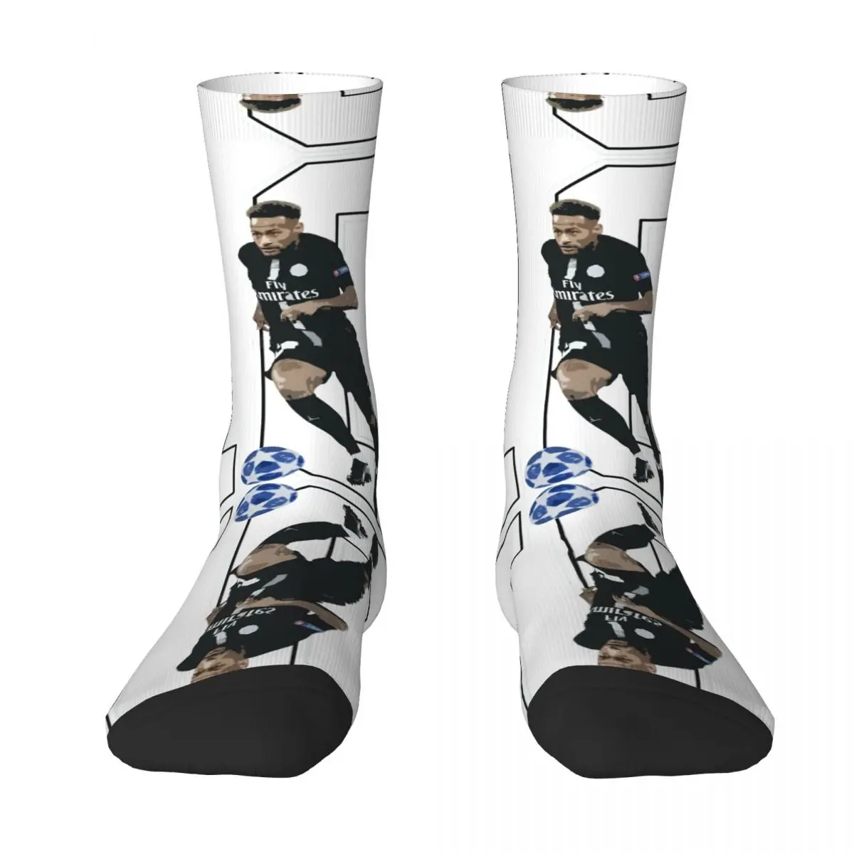 Neymar And Jr Brazil Celebrate Soccer Striker 19 Graphic Cool Field pack Sarcastic Compression Socks