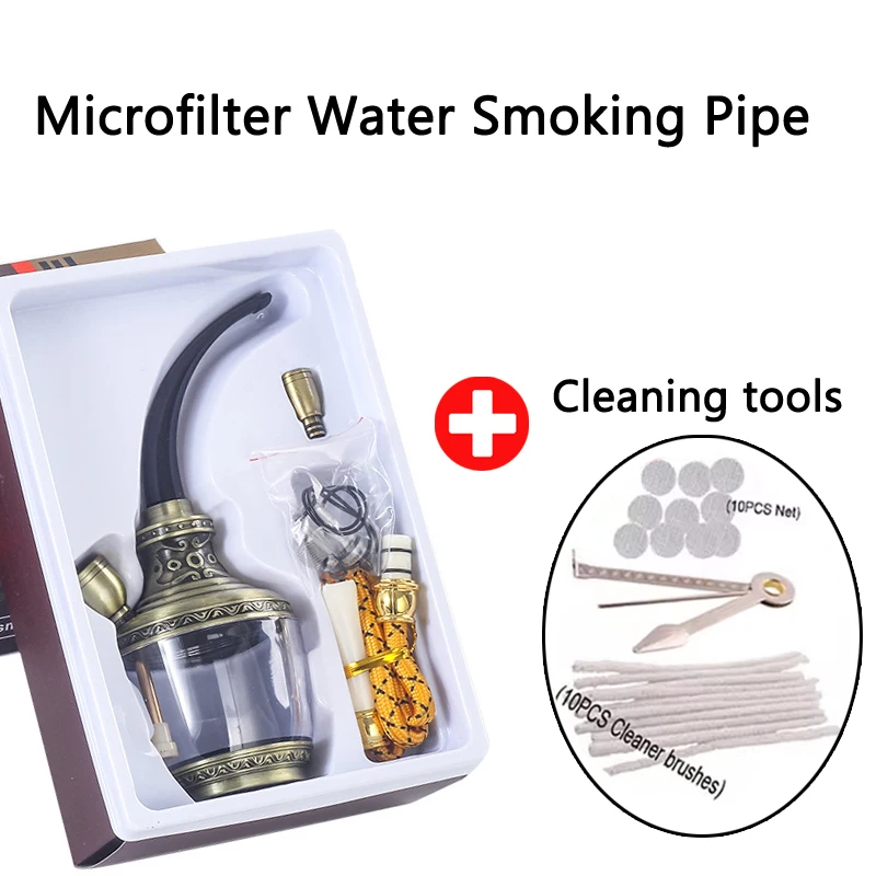 

Высококачественная металлическая акриловая водопроводная дымовая трубка, Очищаемый микрофильтр, сигаретный фильтр, пригодный для переработки, подарок для курения