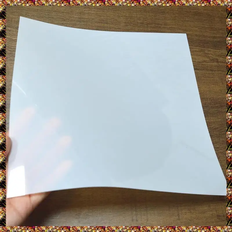 12 シート 7.5 ミル マイラー シート 12 X 12 インチ ミルキー半透明 PET ブランク ステンシル作成シート 耐久性 (7.5 ミル)