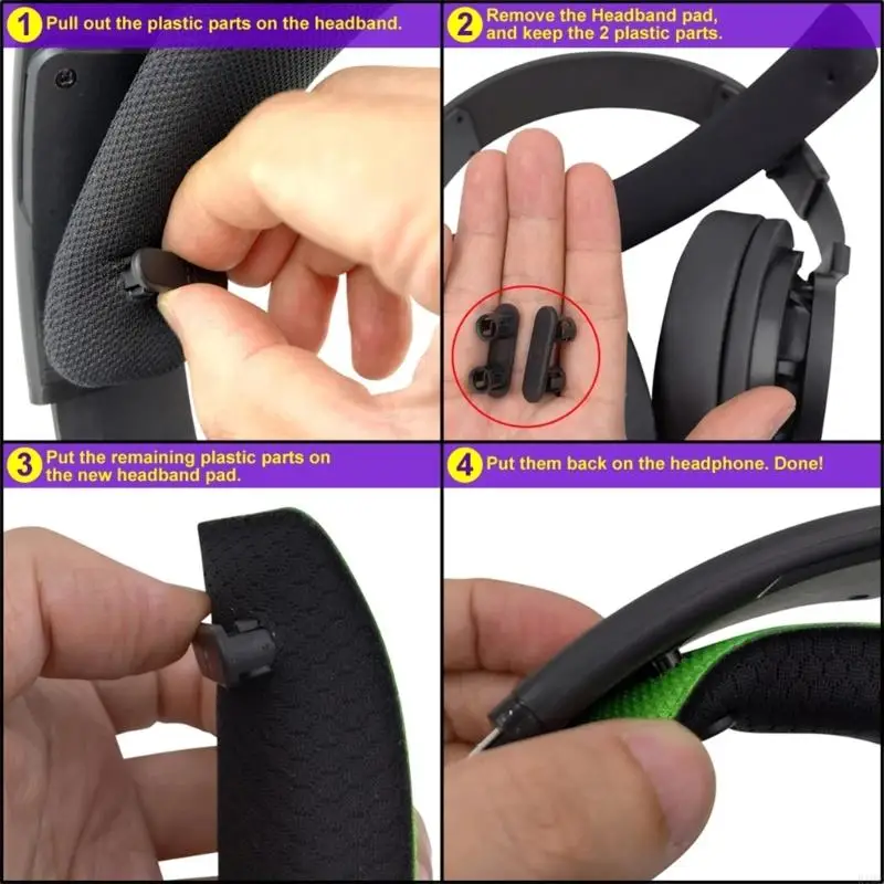 Durability Replacement Headband Pad Enhances Comfort For SHP9500 Prolonged Usage 