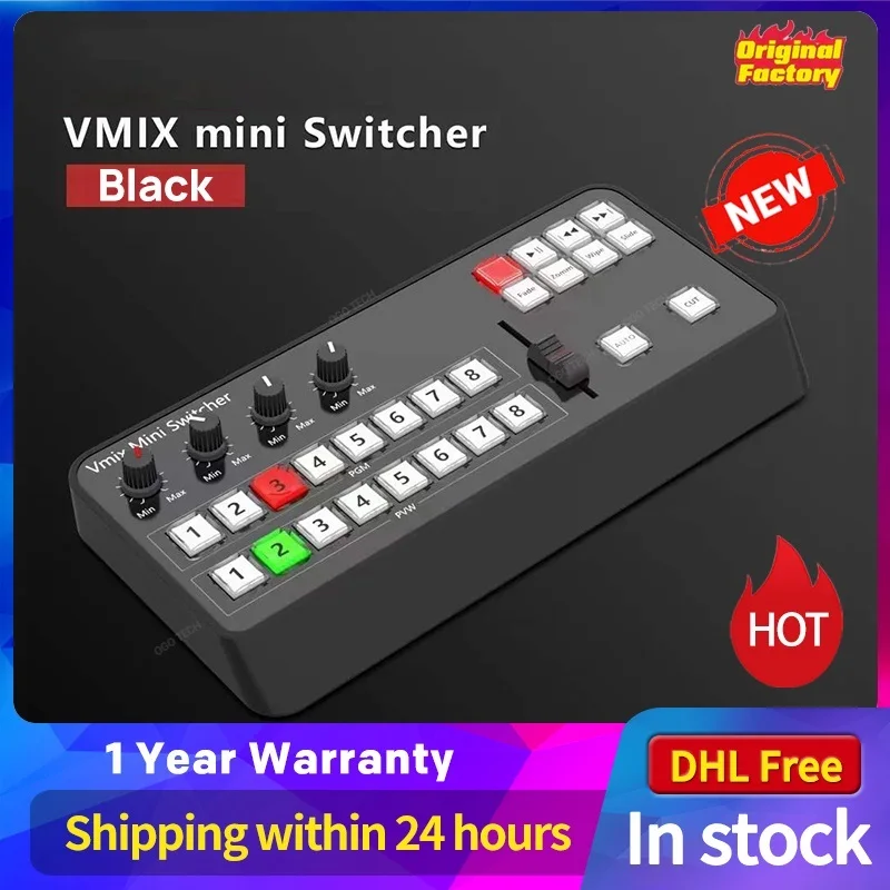 To Video Vmix Mini Switcher Control Panel MIDI2.0 Video Recording Switchboard for OBS Ins TV Broadcasts