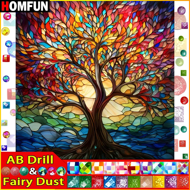 HOMFUN Fairy Dust AB Full Drill Diamond Painting 