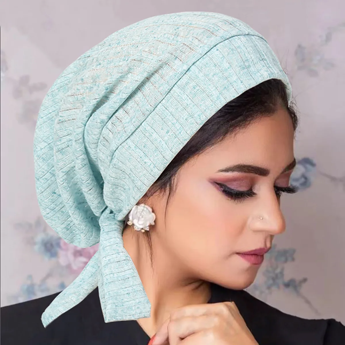 Pre-Tied Hat Turban Women Chemo Cap Muslim Hijab Beanies Bonnet Headscarf Hair Loss Head Wrap Bandanas Headband Turbante Mujer