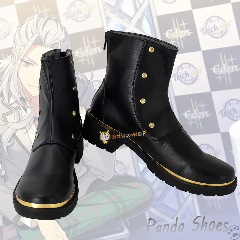 Ensemble Stars Ran Nagisa Cosplay Shoes Comic Anime Game Eden Cos Long Boots Cosplay Costume Prop Shoes for Con Halloween Party