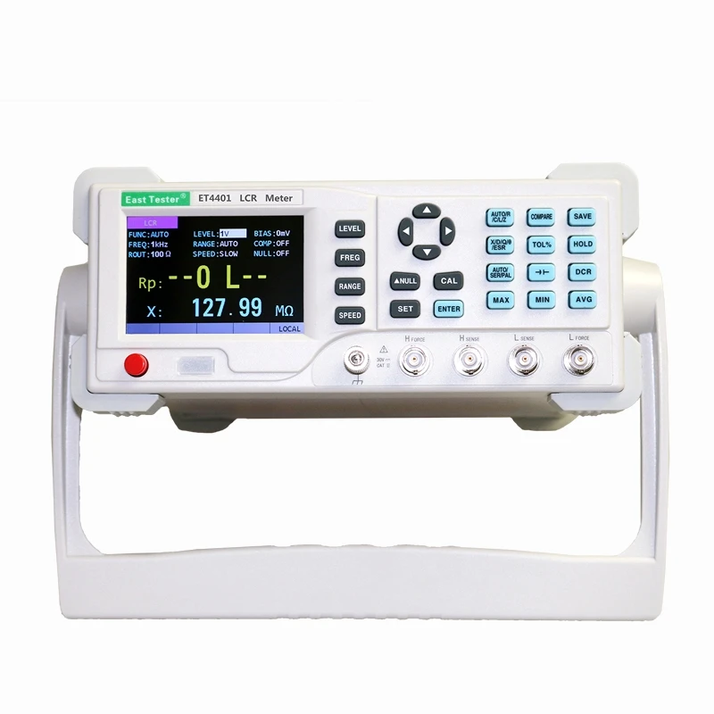 LCR Digital Bridge 10~100kHz Brandwidth LCR Meter DC Resistance Electrolytic Capacitance Tester Basic Accuracy 0.1% Data Record