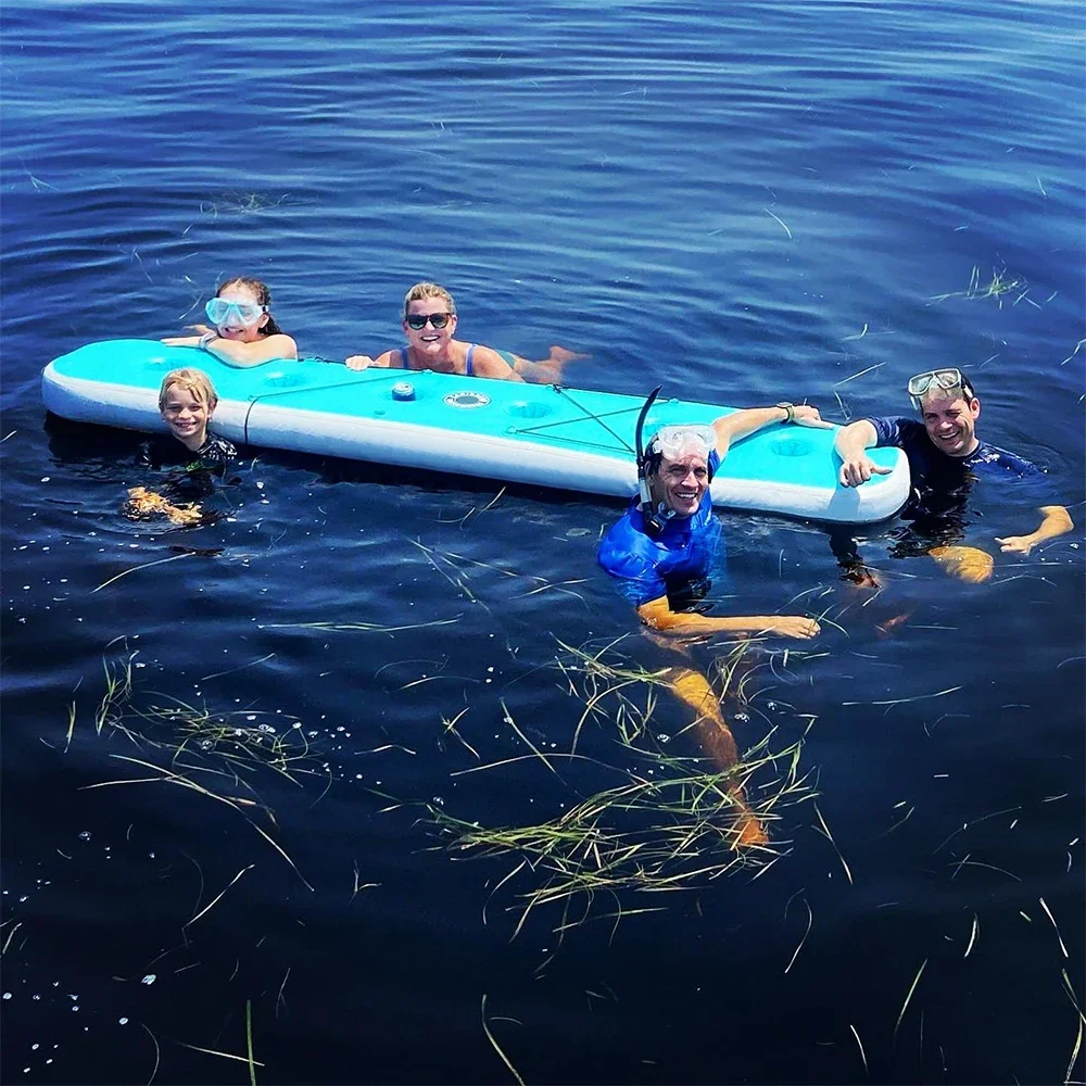 

Hot Selling Water Inflatable Floating Party Drink Holder Food Support Tray for Sale