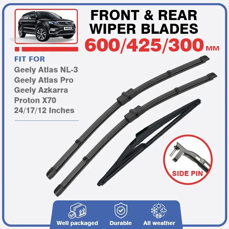 

Wiper Blades For Geely Atlas NL-3 Azkarra Atlas Pro Proton X70 Front Rear Windshield Wipers Windscreen Window Car Accessories