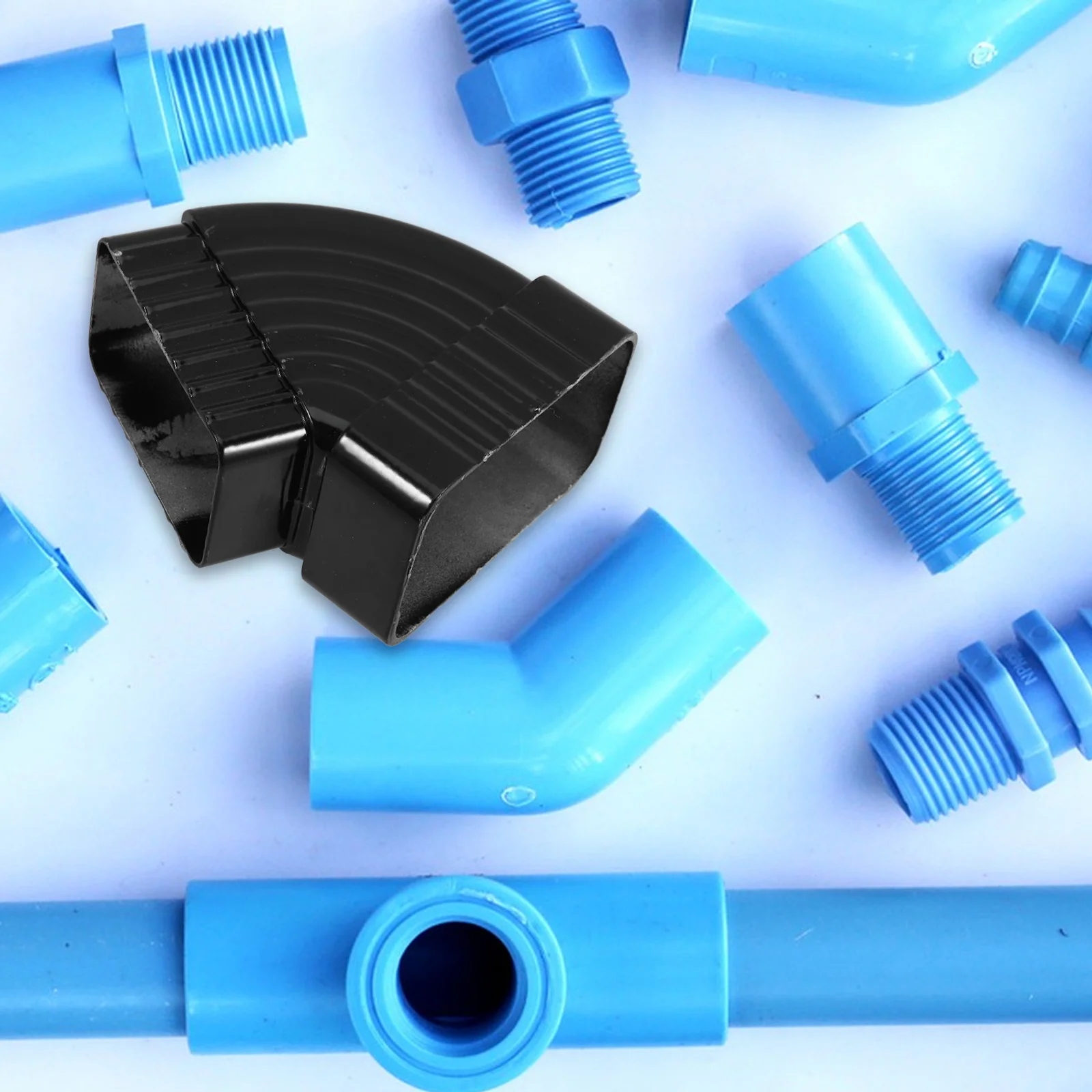 Rainwater Pipe Gutter Parts Accessory Downspout Adapter Diverter Connector for Drainage Aluminum Alloy