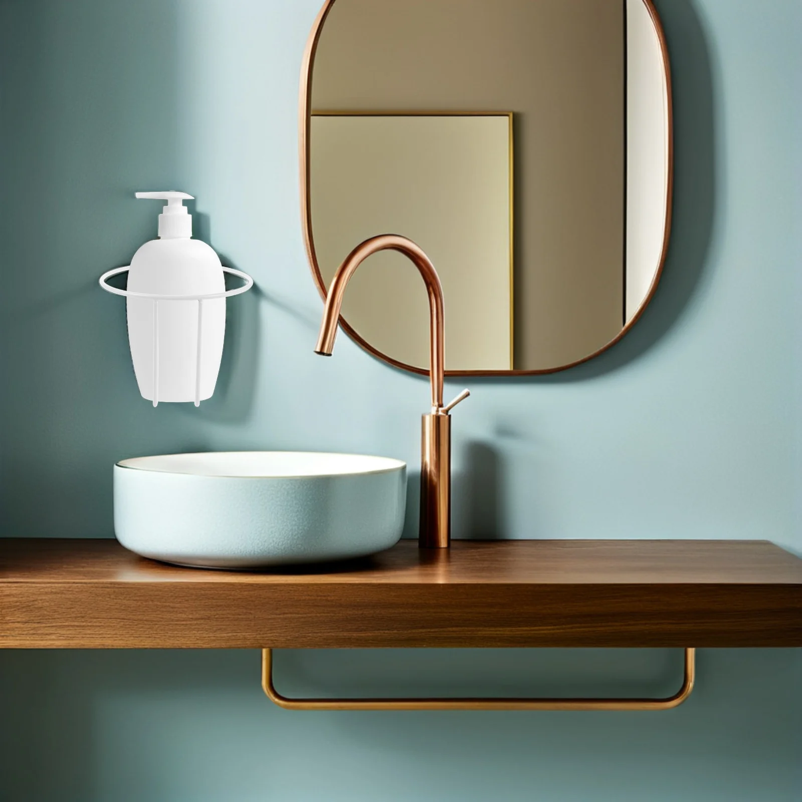 

1 set 1 Set Multifunctional Wrought Iron Cup Holder Heavy Duty Metal Drink Holder For Bathroom Kitchen Boat Rv Wall Mount Bottle