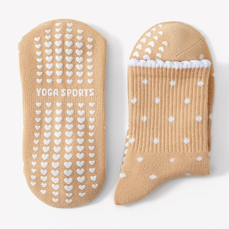 Chaussettes de yoga marron pou - Medias Para Pilates Y Yoga avis et prix