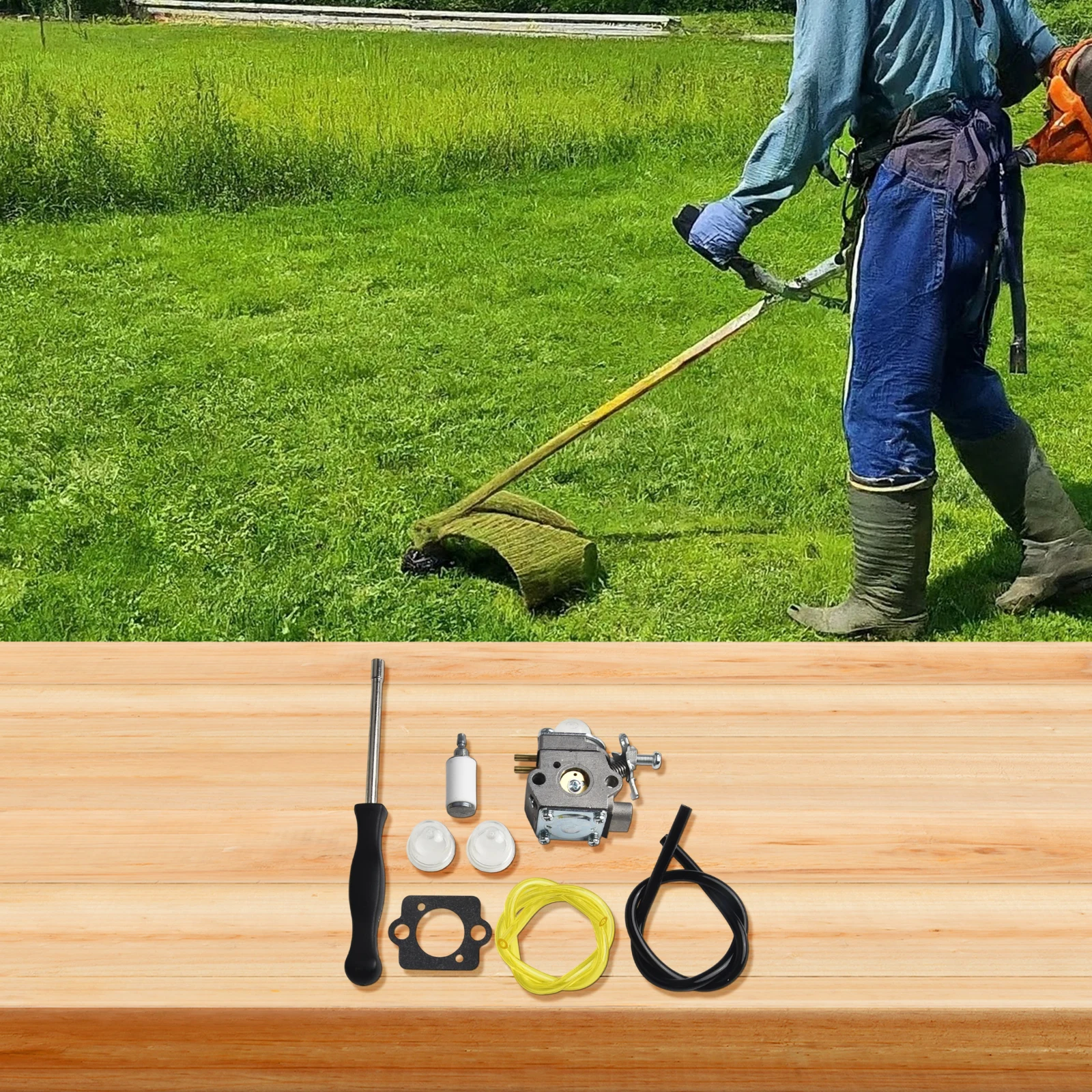 

Garden Cleanup B200 B2200 B2000 Carburetor Overhaul Comprehensive Kit Easy Installation Efficient Performance For B200