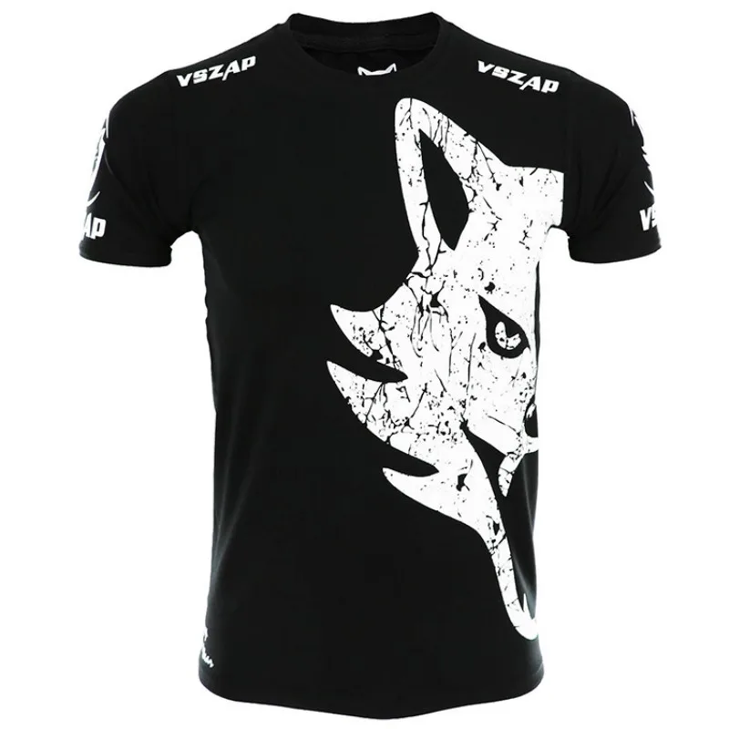 Vzap-Classic MMA T shirt, Rashguard Muay Thai, Fighting Giant Cotton T-shirt
